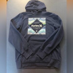 Hurley Navy Blue Graphic Hoodie